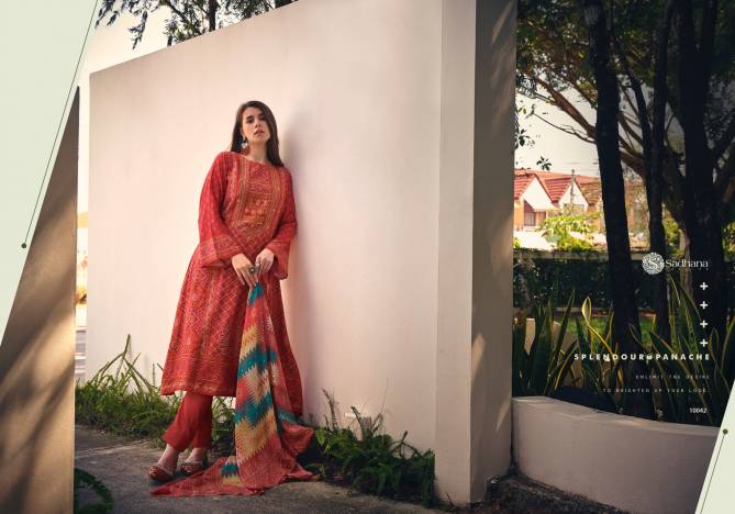 Inaayat By Sadhana Heavy Muslin Printed Dress Material Wholesale Clothing Distributors In India